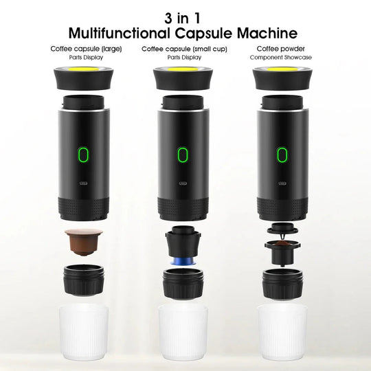 Portable Espresso Master - 3-in-1 Coffee Maker